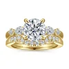 Best Gabriel & Co. Bonita - 14K Yellow Gold Round Five Stone Diamond Engagement Ring