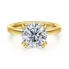Hot Gabriel & Co. Brandi - 14K Yellow Gold Double Prong Round Diamond Engagement Ring