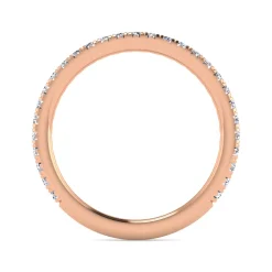 Discount Gabriel & Co. Brasilia - 14K Rose Gold Diamond Wedding Band - 0.35 ct