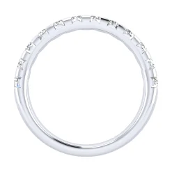 Discount Gabriel & Co. Brasilia - 14K White Gold Diamond Anniversary Band - 0.73 ct