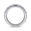 New Gabriel & Co. Brasilia - 14K White Gold Micro Pave Diamond Eternity Band - 1.9 ct