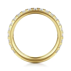 Online Gabriel & Co. Brasilia - 14K Yellow Gold Diamond Anniversary Band - 0.74 ct
