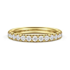 Online Gabriel & Co. Brasilia - 14K Yellow Gold Diamond Anniversary Band - 0.74 ct