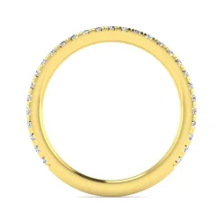 Outlet Gabriel & Co. Brasilia - 14K Yellow Gold Diamond Wedding Band - 0.35 ct