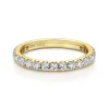 Clearance Gabriel & Co. Brasilia - 14K Yellow Gold Micro Pave Set Diamond Eternity Band - 1 ct