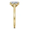Discount Gabriel & Co. Bravo - 14K Yellow Gold Oval Solitaire Diamond Engagement Ring