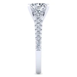 Online Gabriel & Co. Bridget - 14K White Gold Round Diamond Engagement Ring