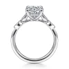 Outlet Gabriel & Co. Brigida - Vintage Inspired 14K White Gold Round Diamond Engagement Ring
