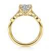 Outlet Gabriel & Co. Brigida - Vintage Inspired 14K Yellow Gold Round Diamond Engagement Ring