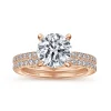 Hot Gabriel & Co. Broderick - 14K Rose Gold Round Diamond Engagement Ring