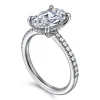 Discount Gabriel & Co. Broderick - 14K White Gold Oval Diamond Engagement Ring