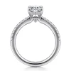 Online Gabriel & Co. Broderick - 14K White Gold Oval Diamond Engagement Ring