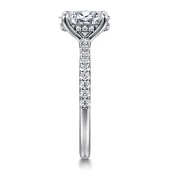 Online Gabriel & Co. Broderick - 14K White Gold Oval Diamond Engagement Ring