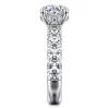 Hot Gabriel & Co. Broderick - 14K White Gold Round Diamond Engagement Ring
