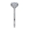 New Gabriel & Co. Broderick - 14K White Gold Round Diamond Engagement Ring