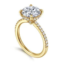 Gabriel & Co. Broderick - 14K Yellow Gold Round Diamond Engagement Ring