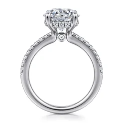 Online Gabriel & Co. Broderick - Platinum Round Diamond Engagement Ring