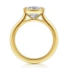 Hot Gabriel & Co. Brooke - 14K Yellow Gold Elongated Cushion Bezel Set Solitaire Diamond Engagement Ring