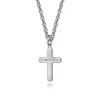 Clearance Gabriel & Co. Brushed Cross Pendant Necklace 925 Sterling Silver