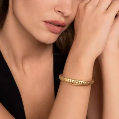 Discount Gabriel & Co. Bujukan Bold - 14K Yellow Plain Gold Graduating Cuff Bracelet