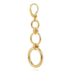Online Gabriel & Co. Bujukan Clover - 14K Yellow Gold Bujukan Link Chain Leverback Drop Earrings