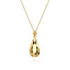 New Gabriel & Co. Bujukan Clover - Pendant Necklace Teardrop 14K Yellow Gold Bujukan