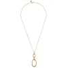 Clearance Gabriel & Co. Bujukan Link - 14K Yellow Gold Bujukan Diamond Link Pendant Necklace
