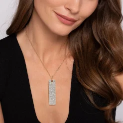 Clearance Gabriel & Co. Bujukan Pave - 14K Yellow Gold Bujukan Diamond Bar Necklace