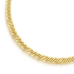 Outlet Gabriel & Co. Bujukan Pave - 14K Yellow Plain Gold Pave Bujukan Necklace