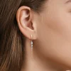 Clearance Gabriel & Co. Bujukan Punk - 14K White Yellow Gold Bujukan and Diamond Stud Drop Earrings