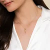 New Gabriel & Co. Bujukan Punk - 14K Yellow Gold Bujukan Clover and Triangle Pyramid Pendant Necklace