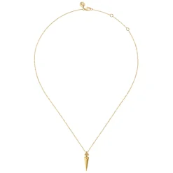New Gabriel & Co. Bujukan Punk - 14K Yellow Gold Bujukan Clover and Triangle Pyramid Pendant Necklace