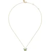 New Gabriel & Co. Butterfly - 14K Yellow Gold Blue Topaz Butterfly Pendant Necklace
