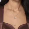 Online Gabriel & Co. Byzantine Flower - 18K Yellow Gold Bujukan and Diamond Floral Y Necklace