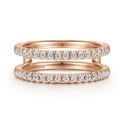 Gabriel & Co. Cait - 14K Rose Gold Diamond Ring Enhancer - 0.4 ct