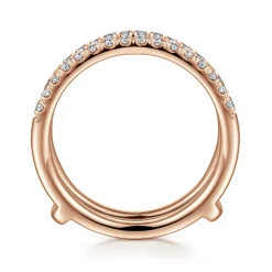 Gabriel & Co. Cait - 14K Rose Gold Diamond Ring Enhancer - 0.4 ct