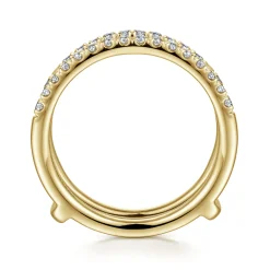 Discount Gabriel & Co. Cait - 14K Yellow Gold Diamond Ring Enhancer - 0.4 ct
