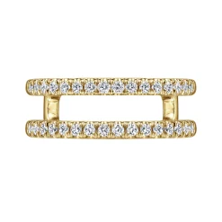 Discount Gabriel & Co. Cait - 14K Yellow Gold Diamond Ring Enhancer - 0.4 ct