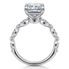 Outlet Gabriel & Co. Caitte - 14K White Gold Radiant Cut Double Prong Diamond Engagement Ring