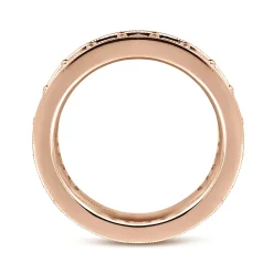 Sale Gabriel & Co. Calabria - 14k Rose Gold Channel Prong Set Eternity Band - 2 ct