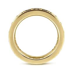 Sale Gabriel & Co. Calabria - 14k Yellow Gold Channel Prong Set Eternity Band - 2 ct