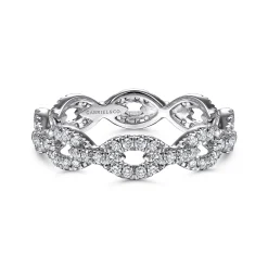 Online Gabriel & Co. Calie - 14K White Gold Diamond Eternity Band - 0.5 ct