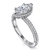 Online Gabriel & Co. Caly - 14K White Gold Marquise Shape Halo Diamond Engagement Ring