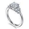 Outlet Gabriel & Co. Cami - 14K White Gold Cushion Cut Diamond Engagement Ring