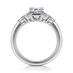 Outlet Gabriel & Co. Cami - 14K White Gold Emerald Cut Diamond Engagement Ring