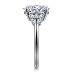 Gabriel & Co. Cami - 14K White Gold Oval Diamond Engagement Ring