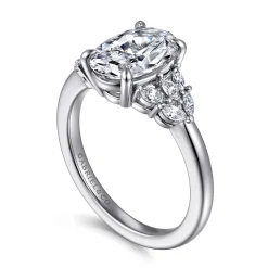 Gabriel & Co. Cami - 14K White Gold Oval Diamond Engagement Ring