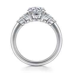 Sale Gabriel & Co. Cami - 14K White Gold Round Diamond Engagement Ring