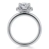Hot Gabriel & Co. Cammie - 14K White Gold Halo Cushion Diamond Engagement Ring