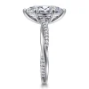 Hot Gabriel & Co. Campana - 14K White Gold Marquise ShapeTwisted Diamond Engagement Ring
